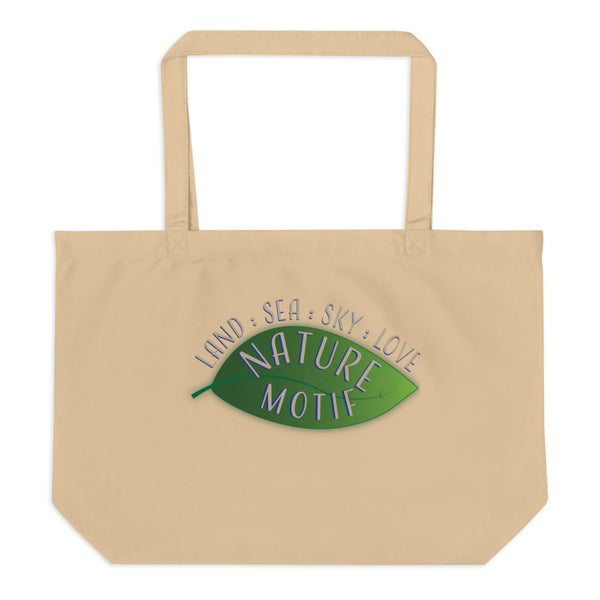 Plant Happiness Large organic tote bag Nature Motif